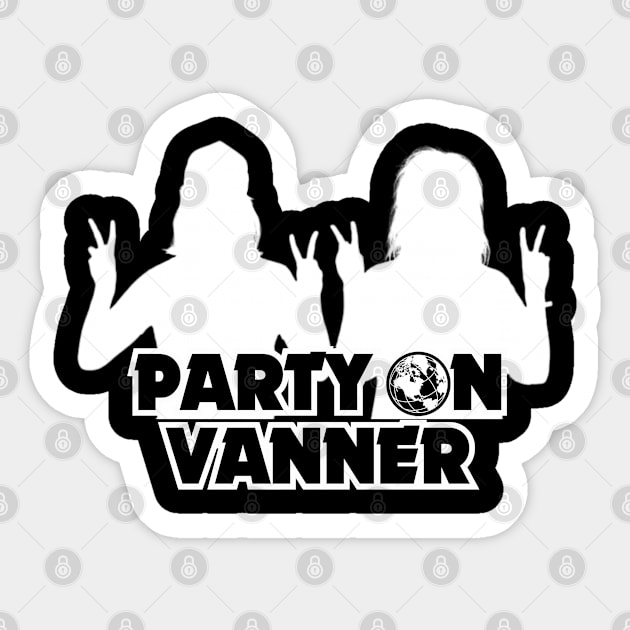 Party On! (White) Sticker by NextGenVanner